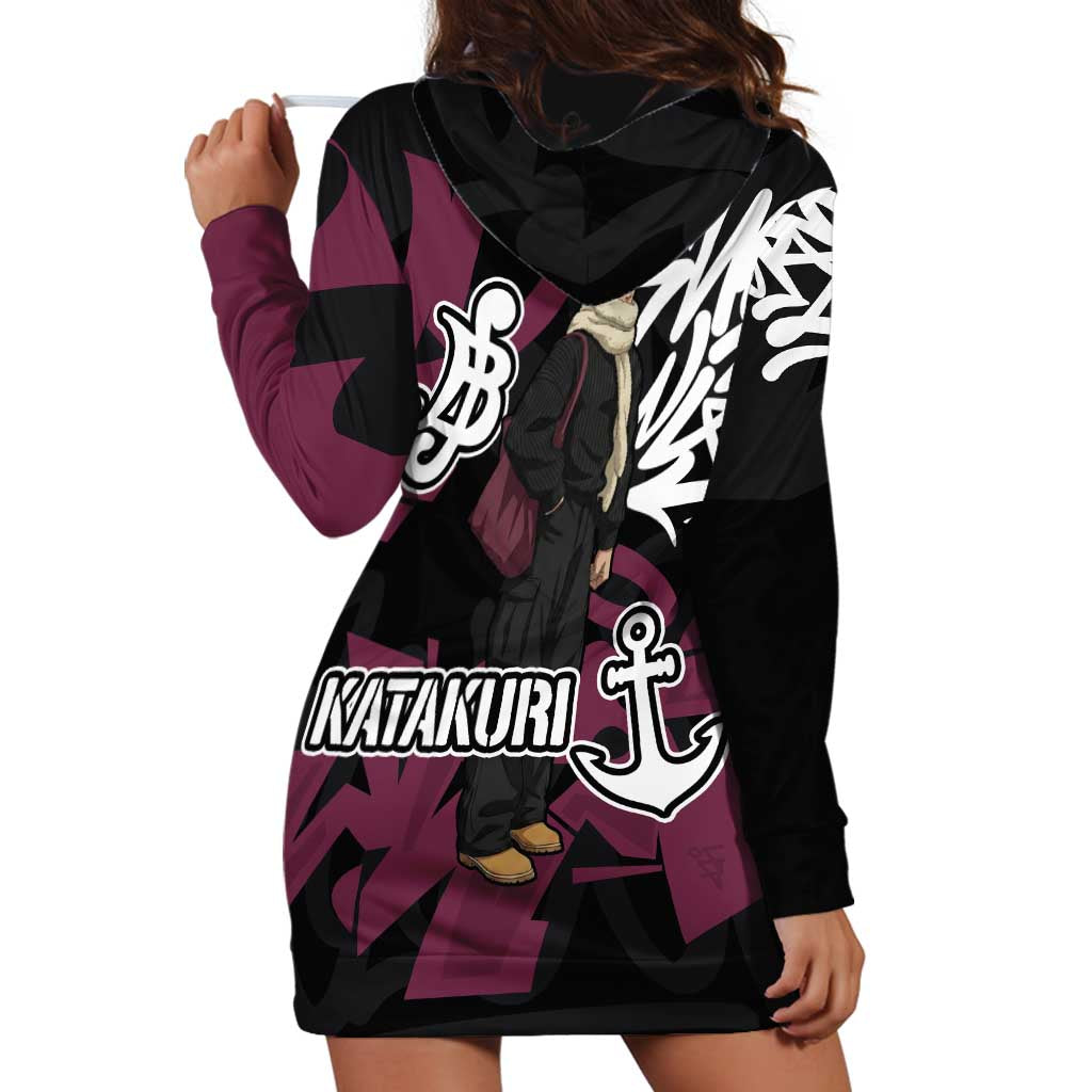 Charlotte Katakuri One Piece Hoodie Dress Graffiti Street Art Anime Collage