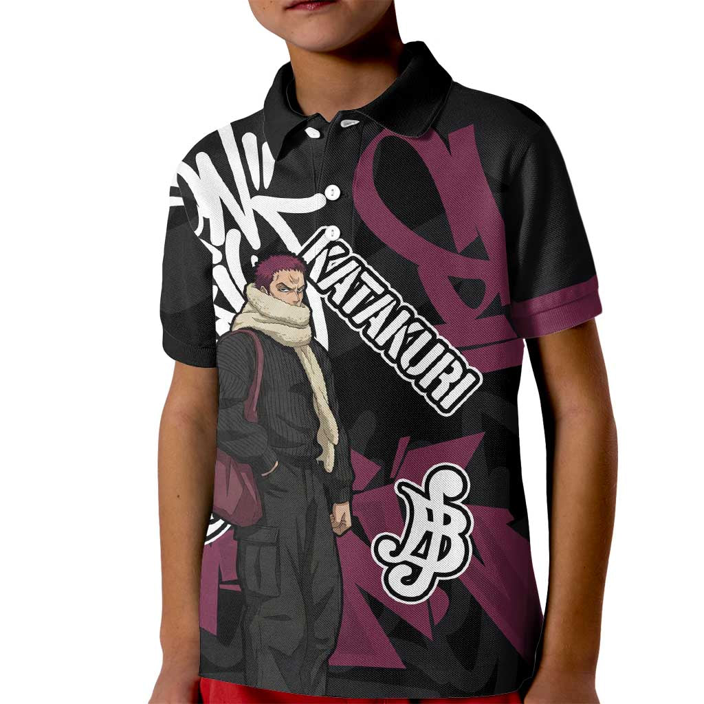 Charlotte Katakuri One Piece Kid Polo Shirt Graffiti Street Art Anime Collage