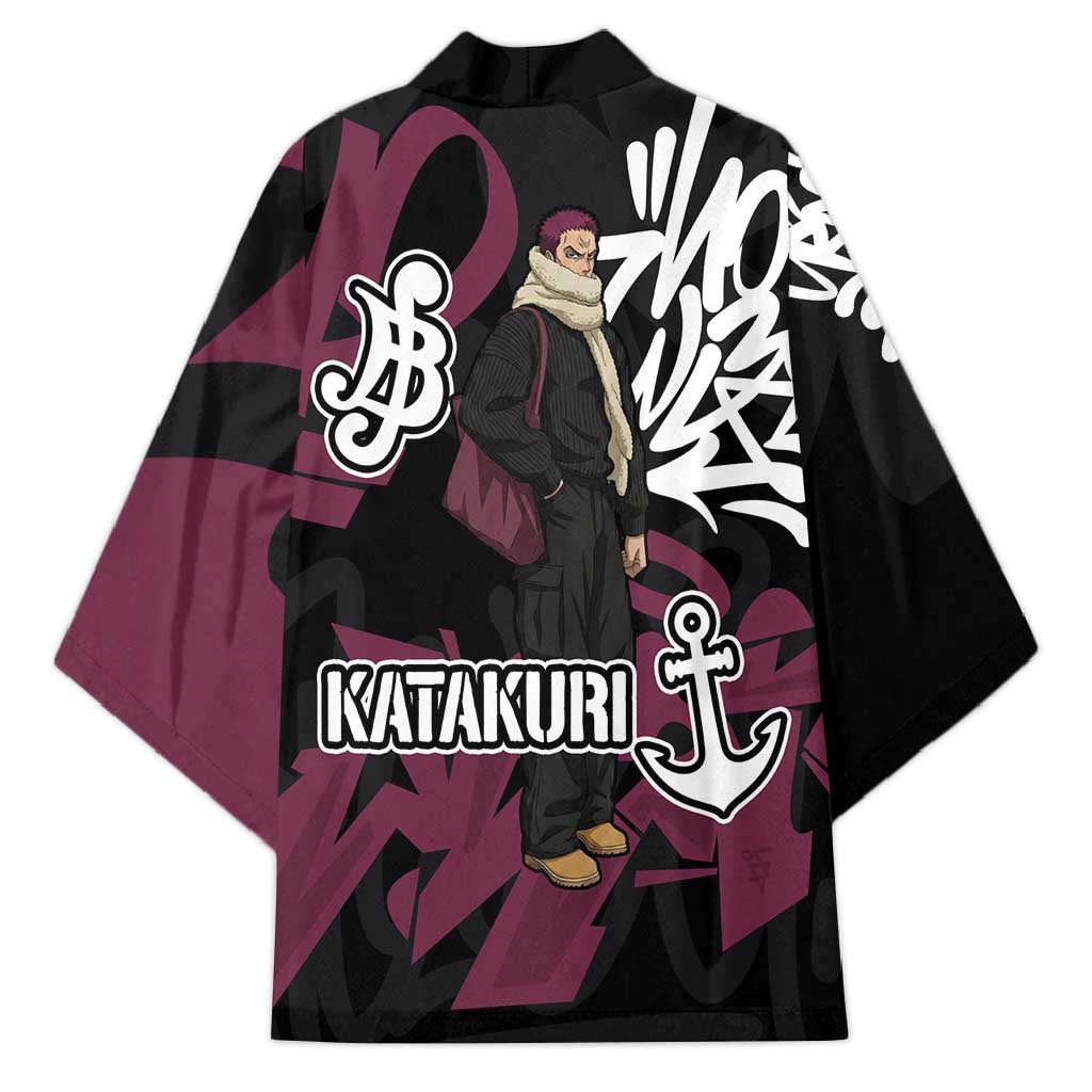 Charlotte Katakuri One Piece Kimono Graffiti Street Art Anime Collage