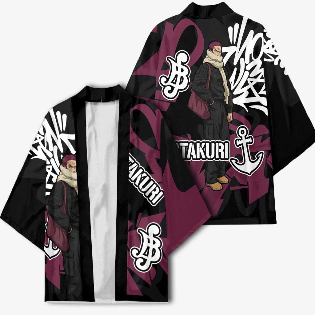 Charlotte Katakuri One Piece Kimono Graffiti Street Art Anime Collage