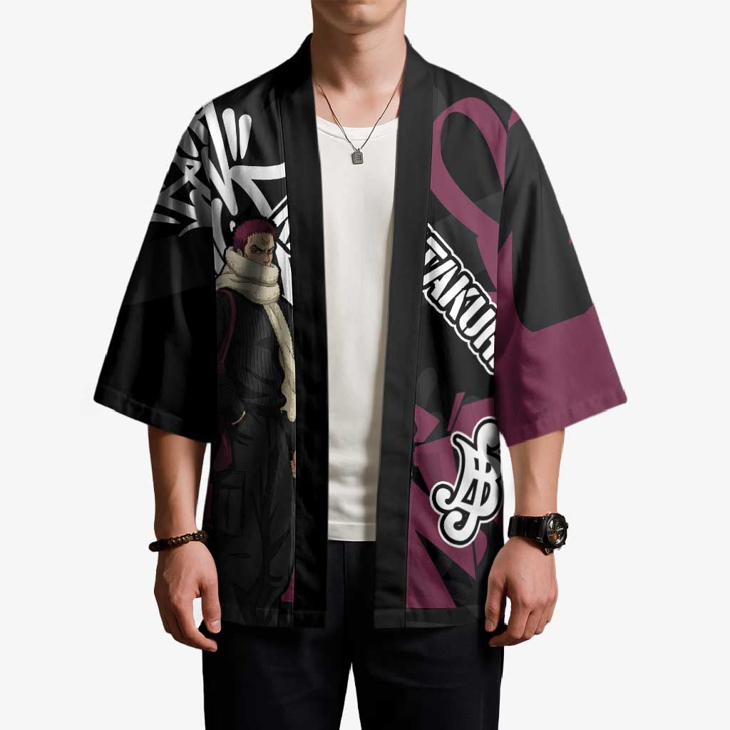 Charlotte Katakuri One Piece Kimono Graffiti Street Art Anime Collage