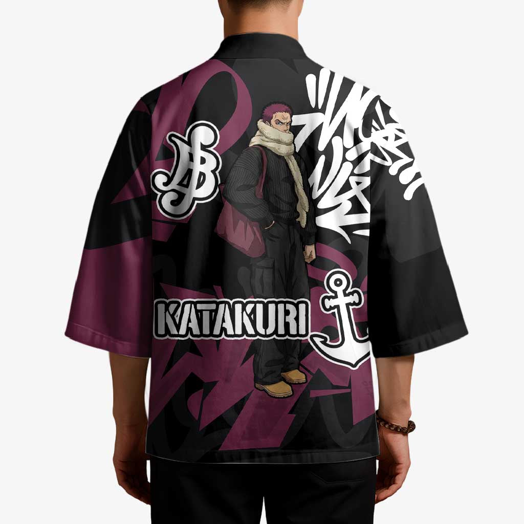 Charlotte Katakuri One Piece Kimono Graffiti Street Art Anime Collage
