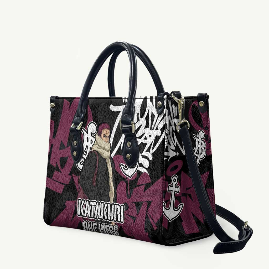Charlotte Katakuri One Piece Leather Bag Graffiti Street Art Anime Collage