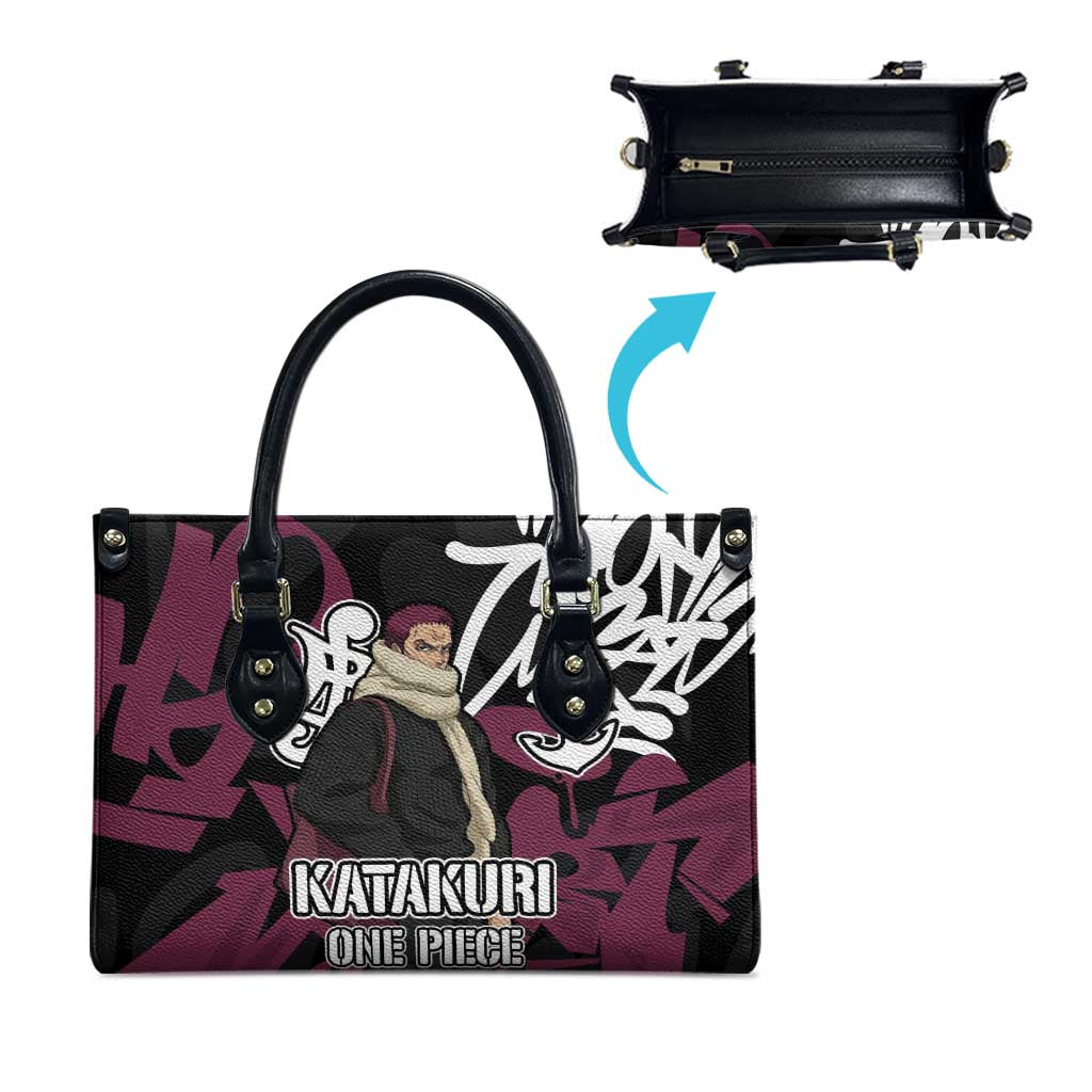 Charlotte Katakuri One Piece Leather Bag Graffiti Street Art Anime Collage