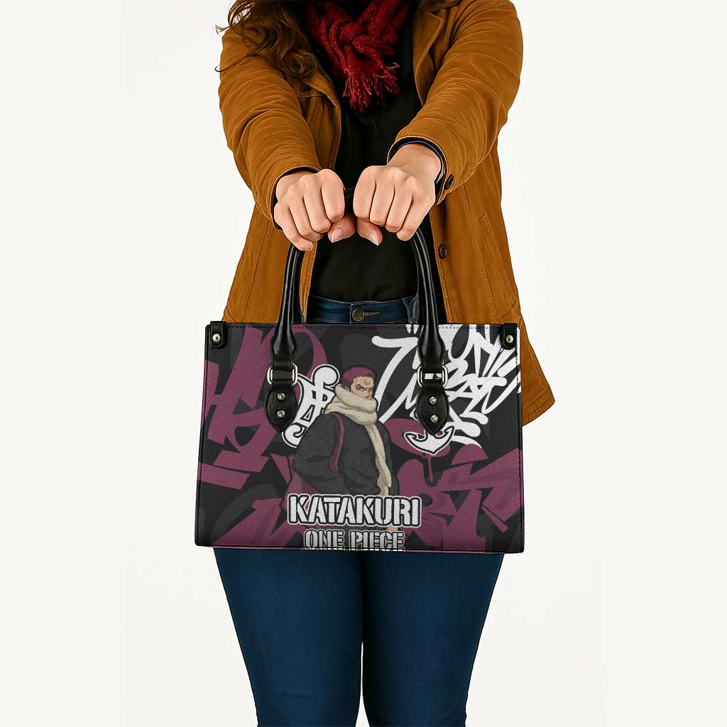 Charlotte Katakuri One Piece Leather Bag Graffiti Street Art Anime Collage