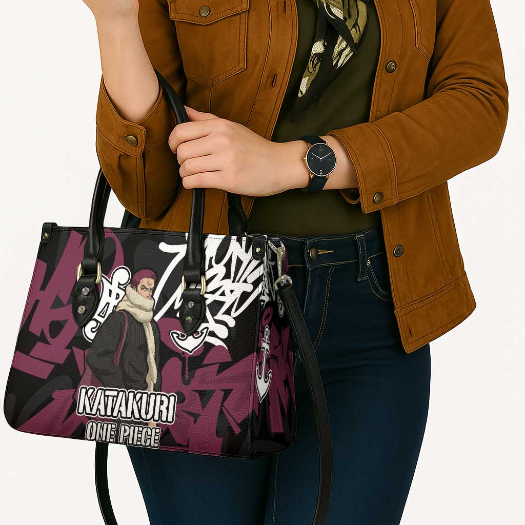 Charlotte Katakuri One Piece Leather Bag Graffiti Street Art Anime Collage