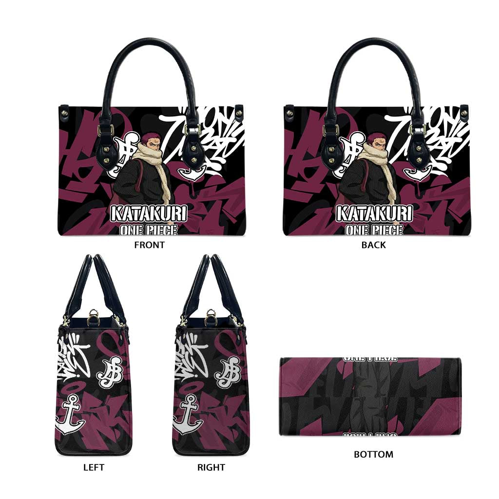 Charlotte Katakuri One Piece Leather Bag Graffiti Street Art Anime Collage