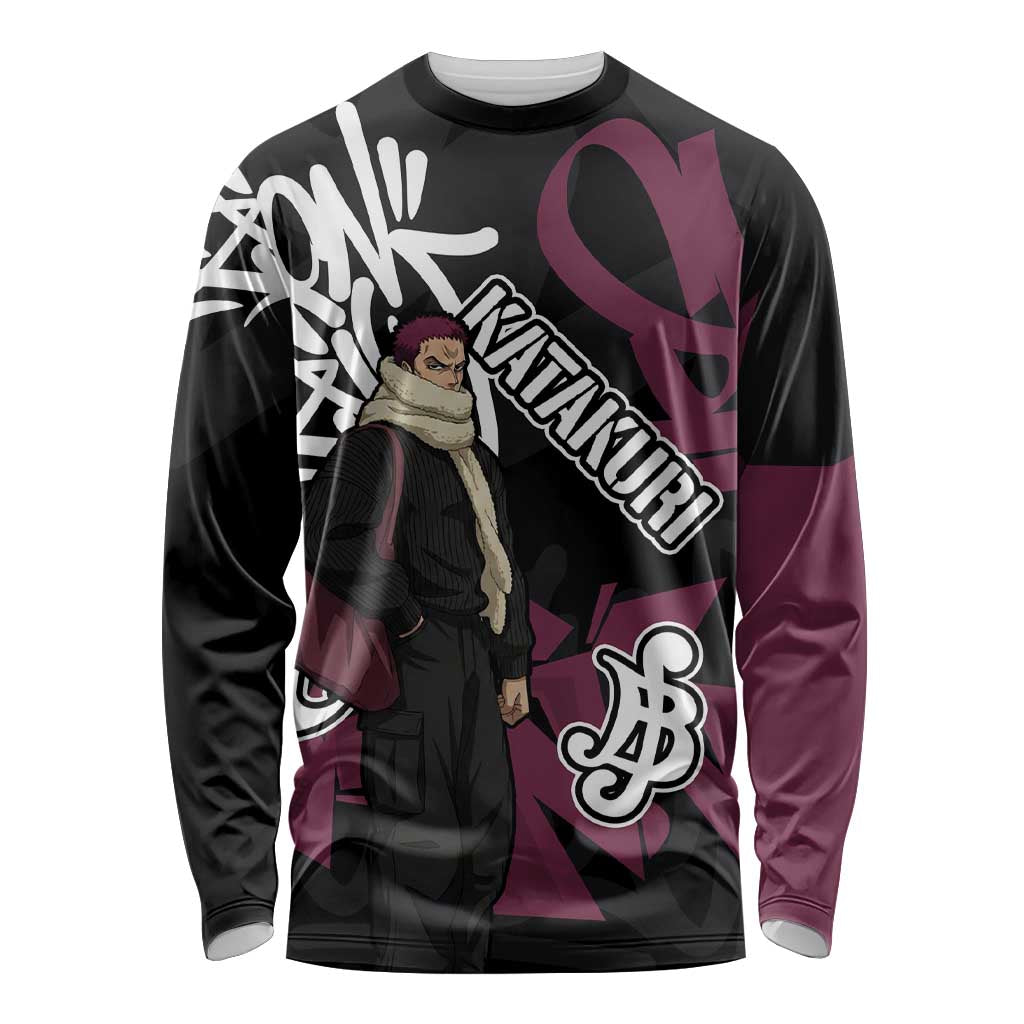 Charlotte Katakuri One Piece Long Sleeve Shirt Graffiti Street Art Anime Collage