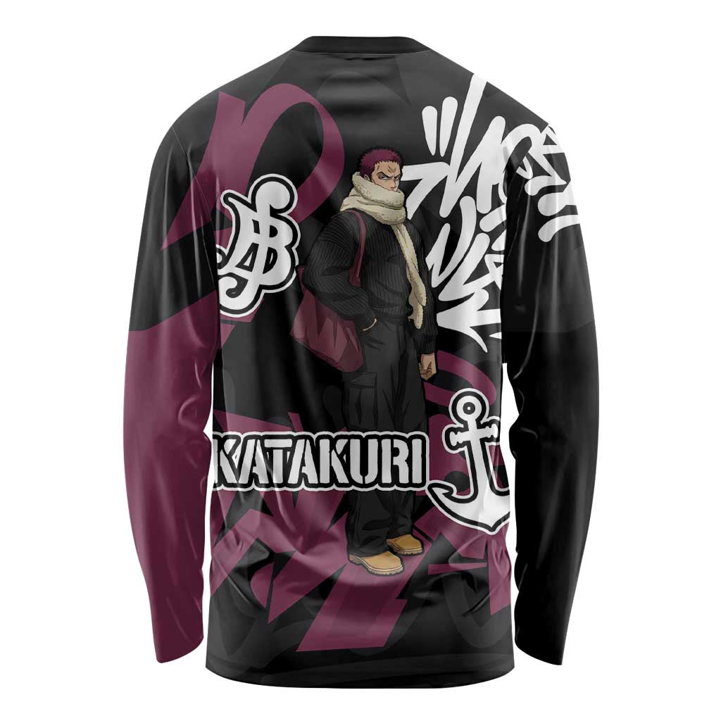 Charlotte Katakuri One Piece Long Sleeve Shirt Graffiti Street Art Anime Collage