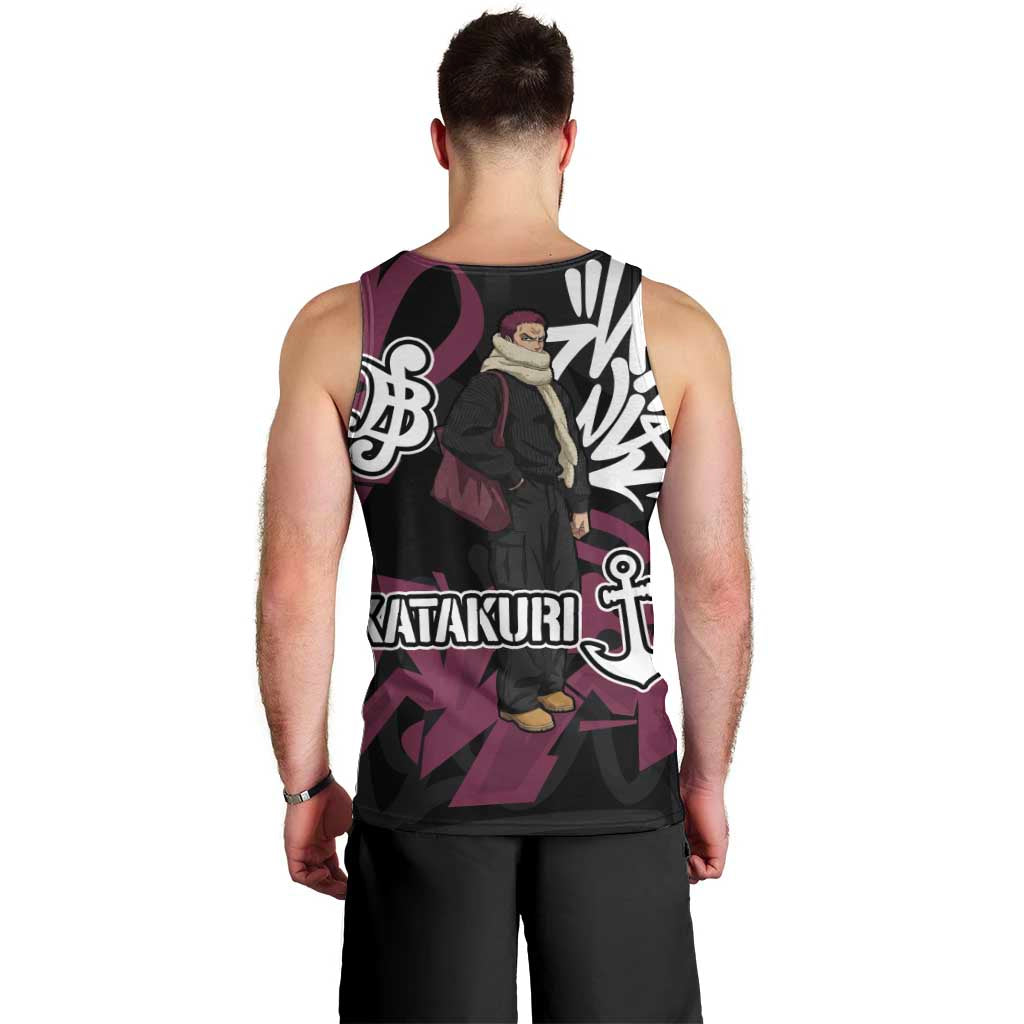 Charlotte Katakuri One Piece Men Tank Top Graffiti Street Art Anime Collage