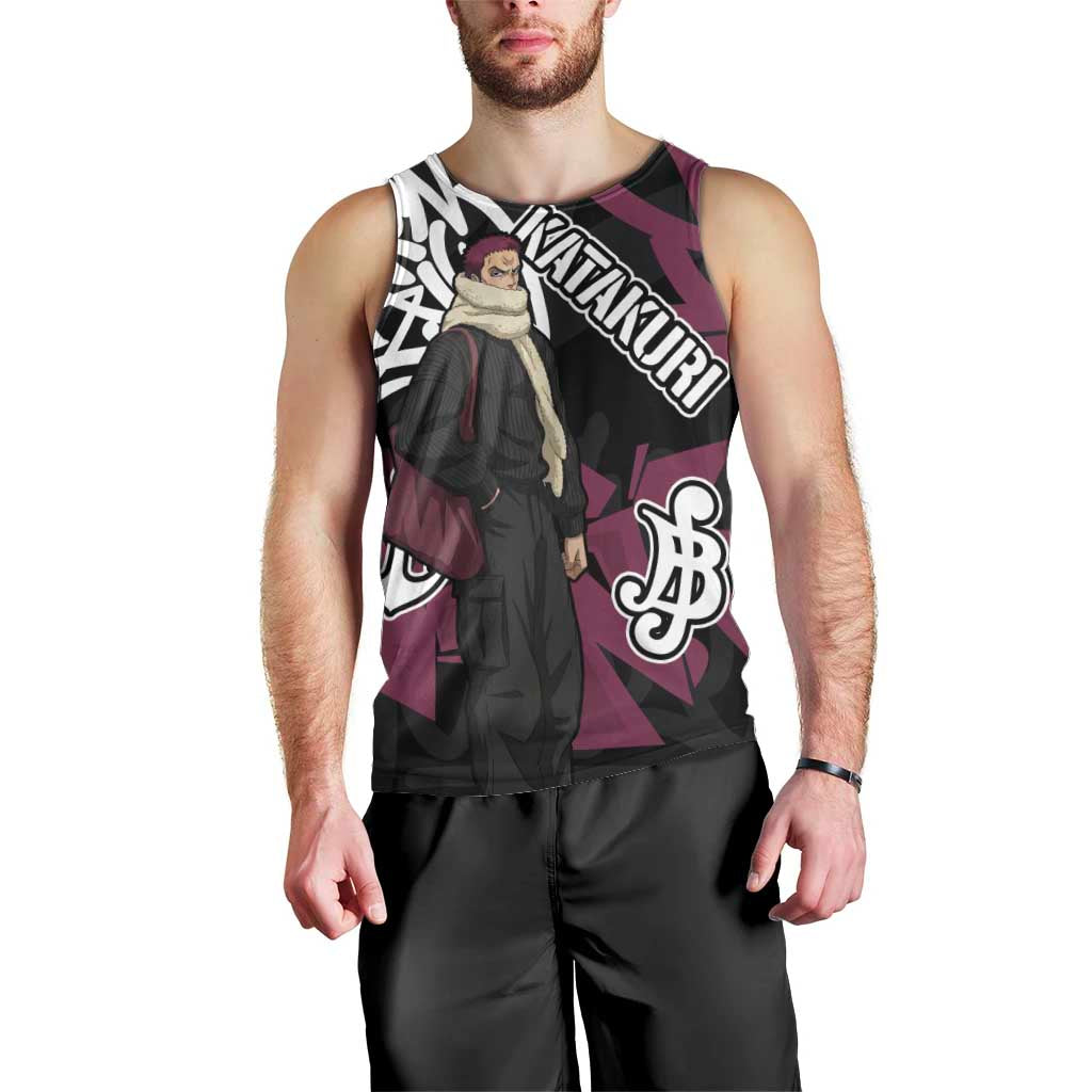Charlotte Katakuri One Piece Men Tank Top Graffiti Street Art Anime Collage
