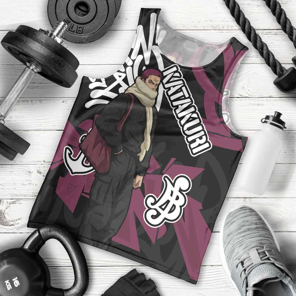 Charlotte Katakuri One Piece Men Tank Top Graffiti Street Art Anime Collage