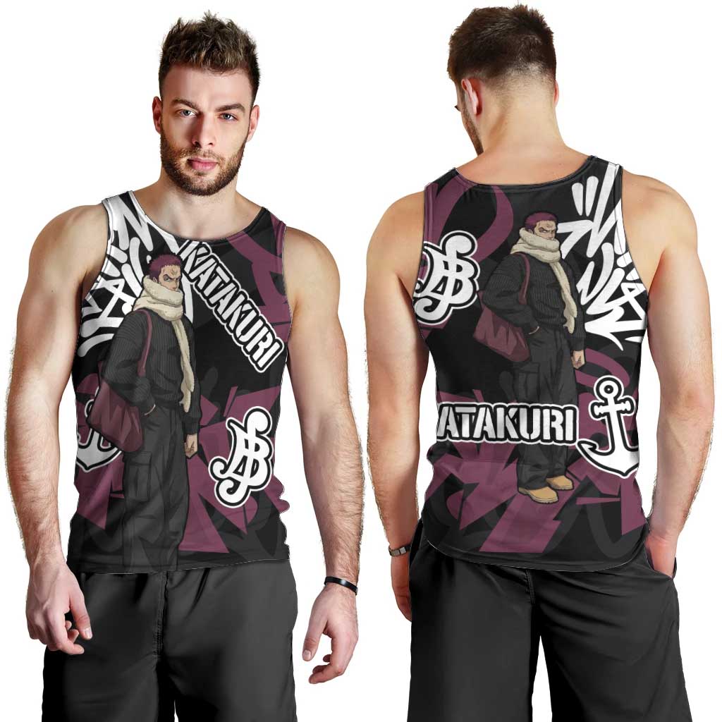 Charlotte Katakuri One Piece Men Tank Top Graffiti Street Art Anime Collage