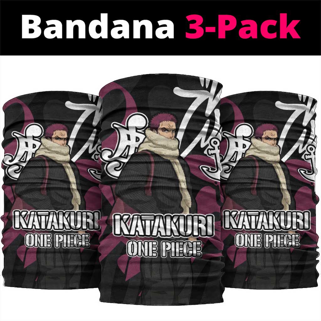Charlotte Katakuri One Piece Neck Gaiter Graffiti Street Art Anime Collage