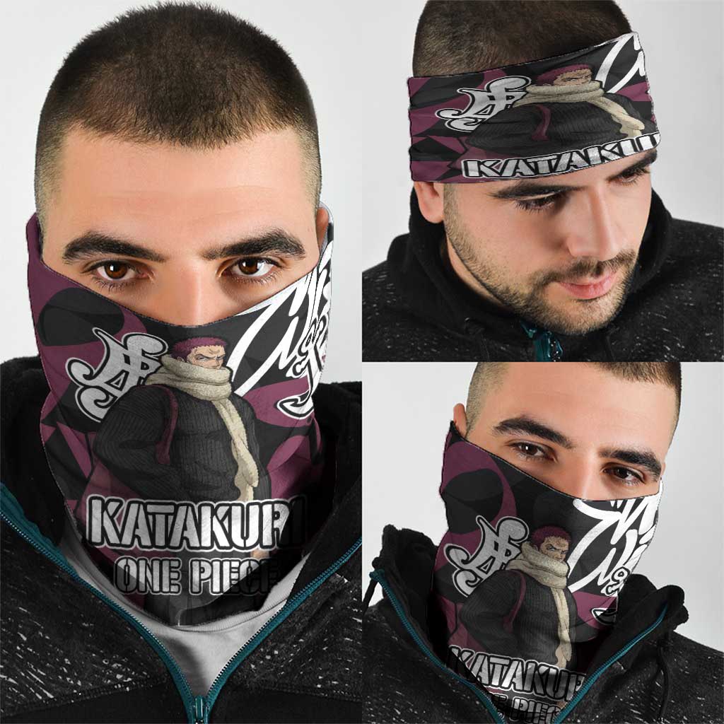 Charlotte Katakuri One Piece Neck Gaiter Graffiti Street Art Anime Collage