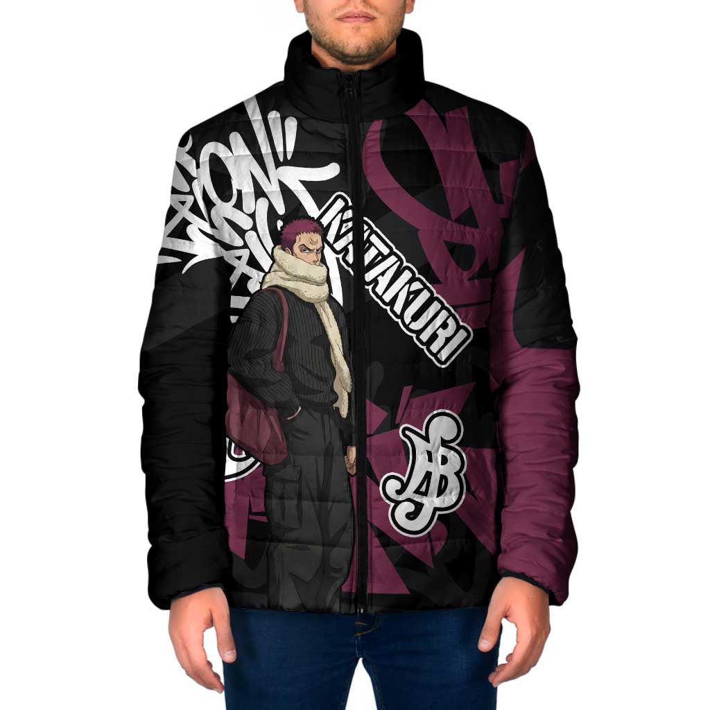 Charlotte Katakuri One Piece Padded Jacket Graffiti Street Art Anime Collage