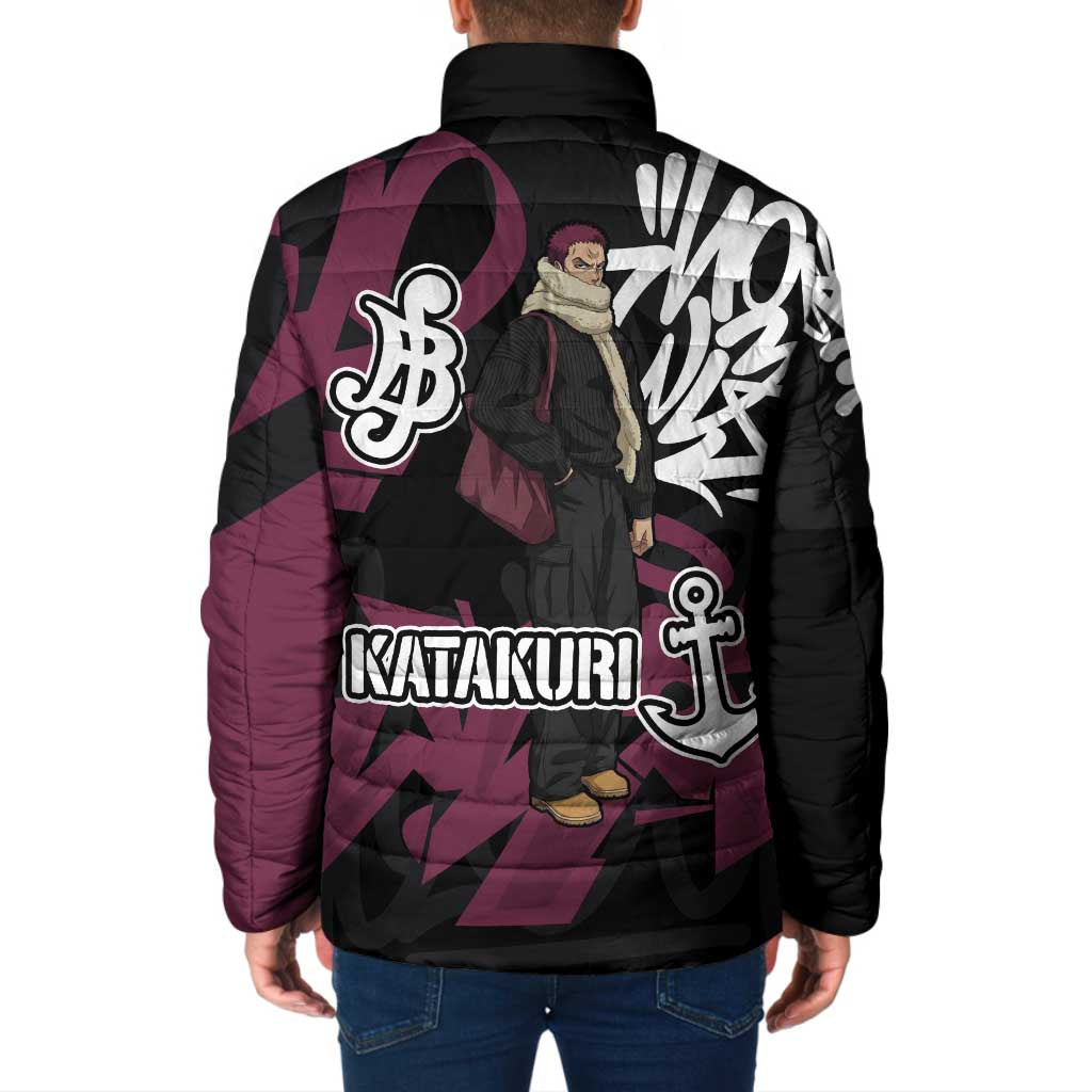 Charlotte Katakuri One Piece Padded Jacket Graffiti Street Art Anime Collage