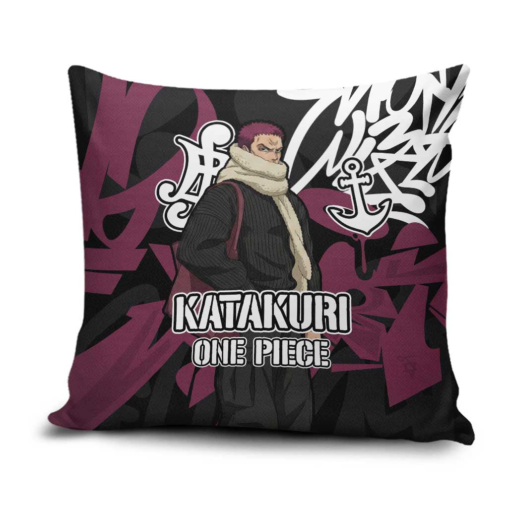 Charlotte Katakuri One Piece Pillow Cover Graffiti Street Art Anime Collage