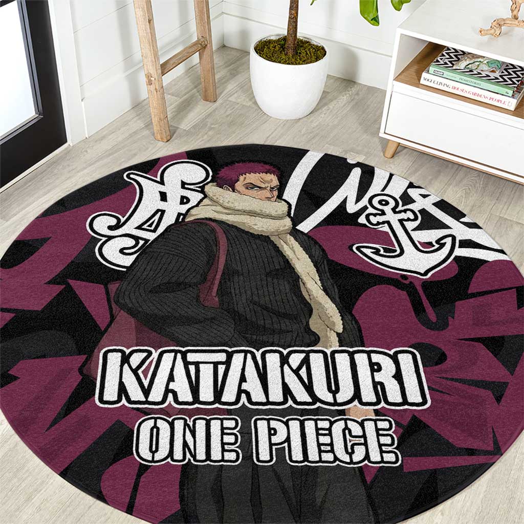 Charlotte Katakuri One Piece Round Carpet Graffiti Street Art Anime Collage