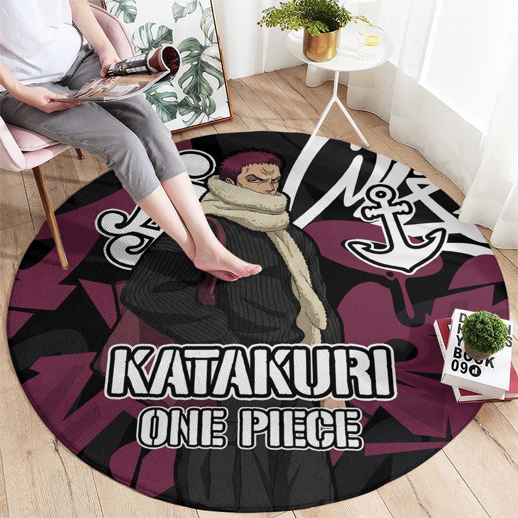 Charlotte Katakuri One Piece Round Carpet Graffiti Street Art Anime Collage