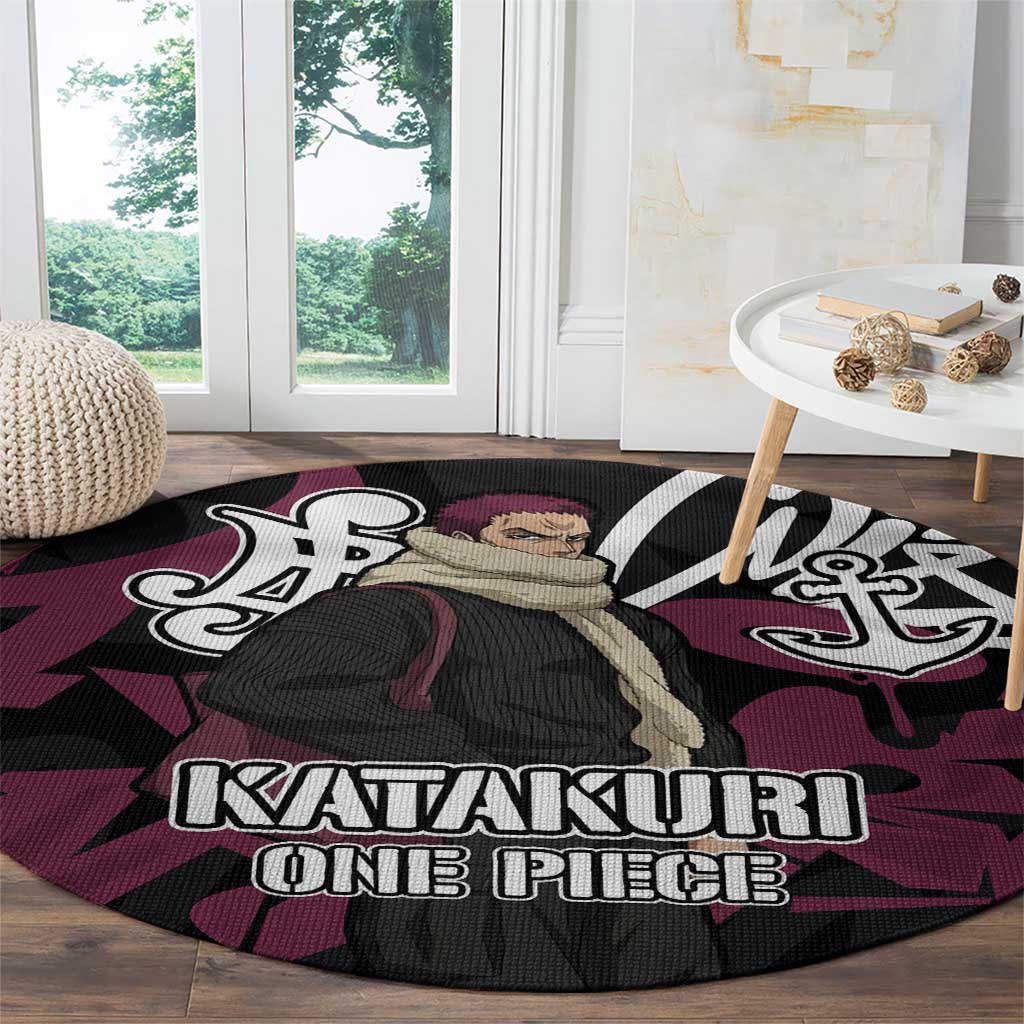 Charlotte Katakuri One Piece Round Carpet Graffiti Street Art Anime Collage