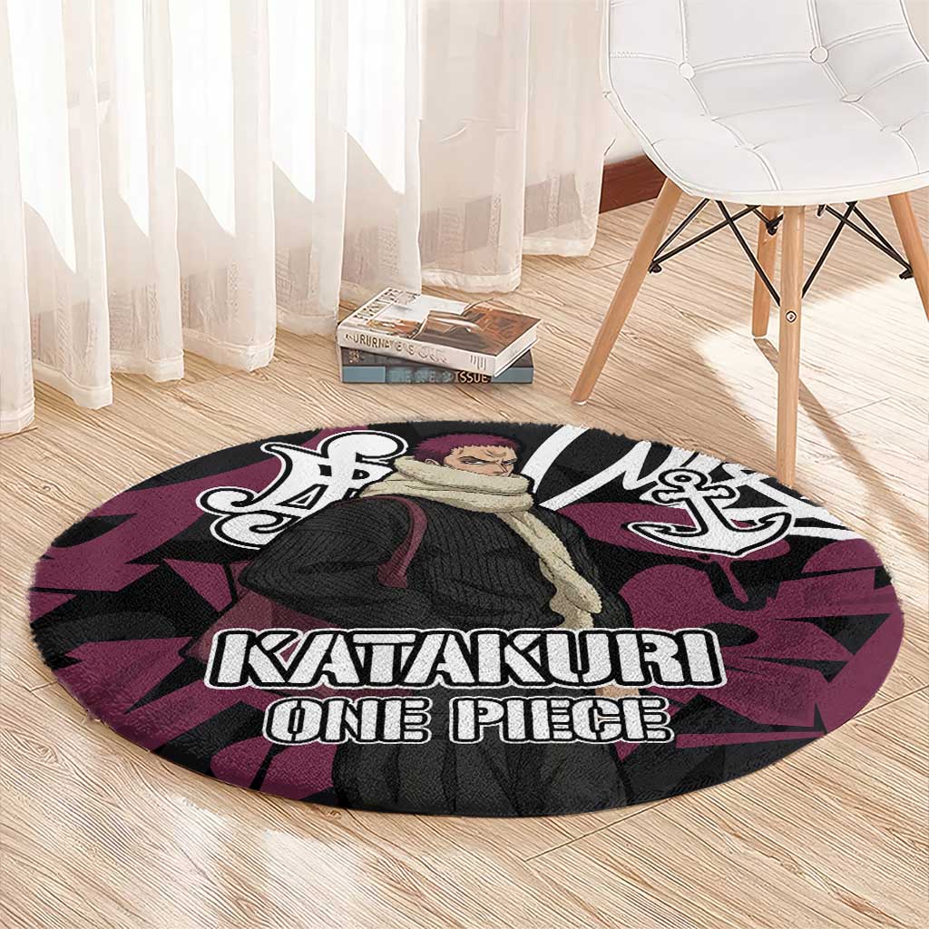 Charlotte Katakuri One Piece Round Carpet Graffiti Street Art Anime Collage