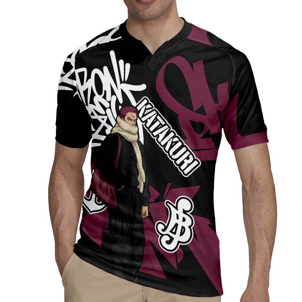 Charlotte Katakuri One Piece Rugby Jersey Graffiti Street Art Anime Collage
