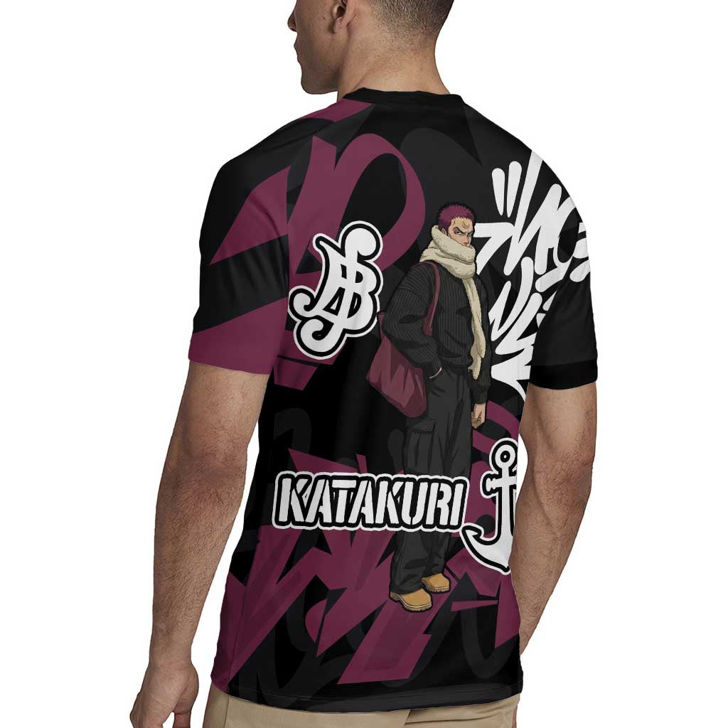 Charlotte Katakuri One Piece Rugby Jersey Graffiti Street Art Anime Collage