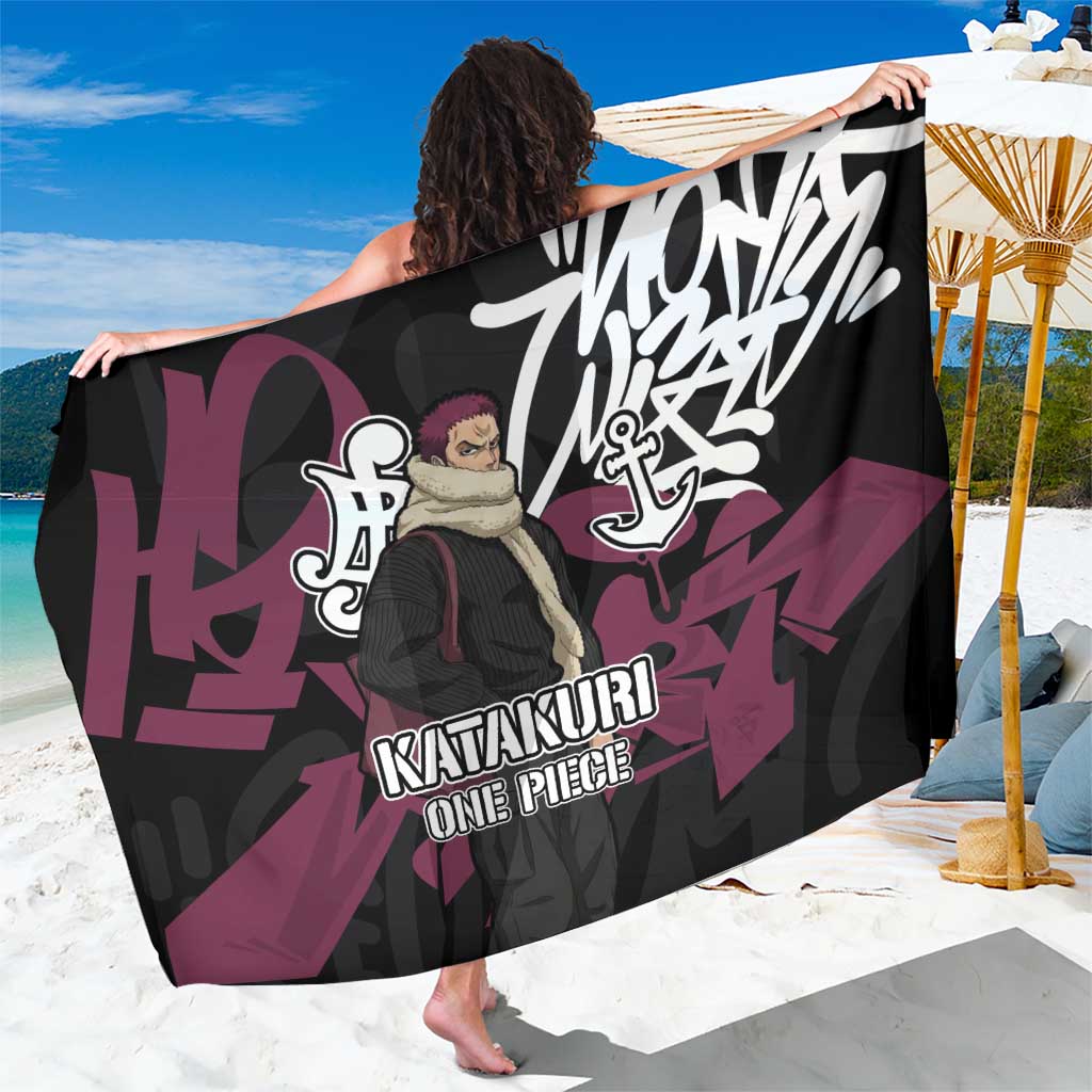 Charlotte Katakuri One Piece Sarong Graffiti Street Art Anime Collage