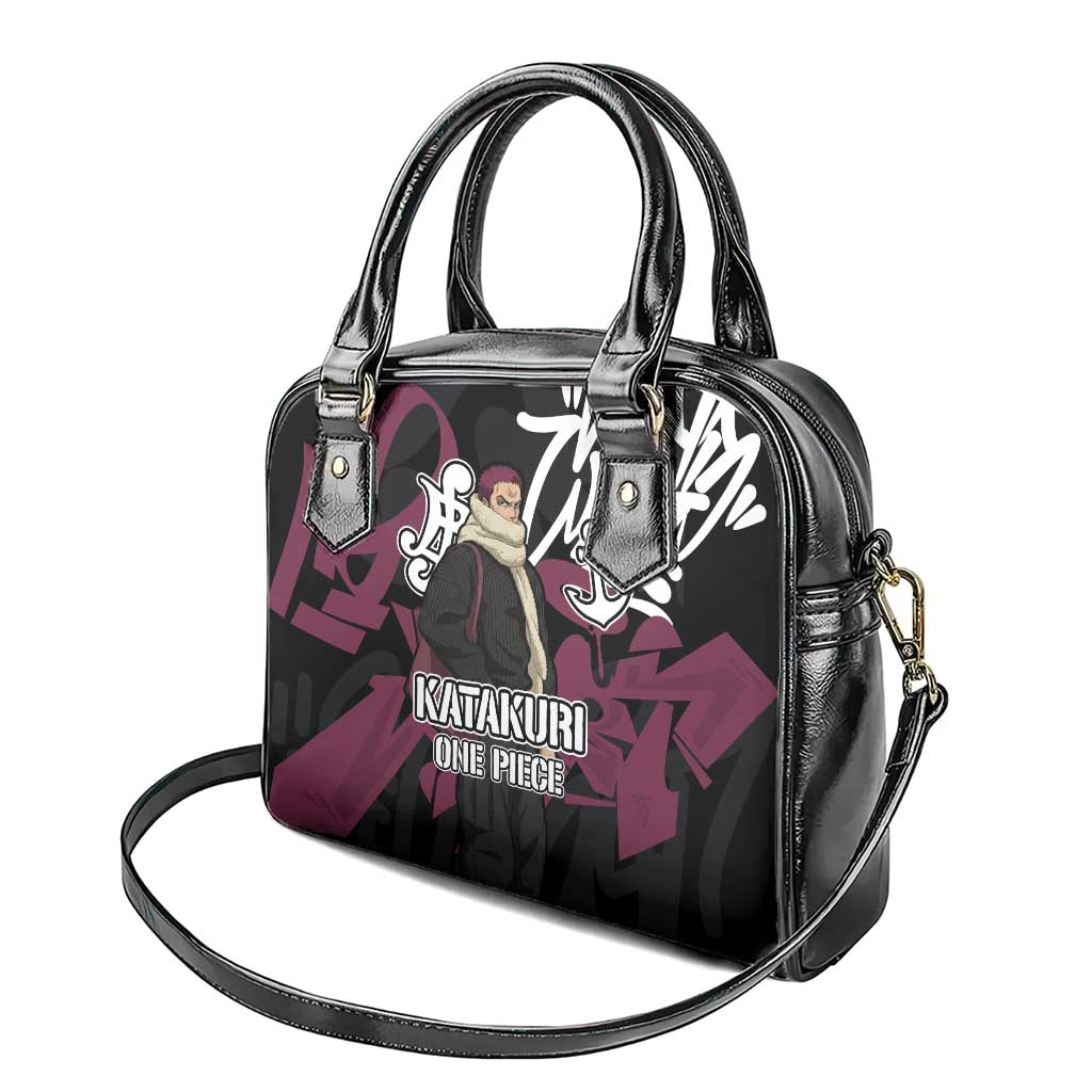Charlotte Katakuri One Piece Shoulder Handbag Graffiti Street Art Anime Collage