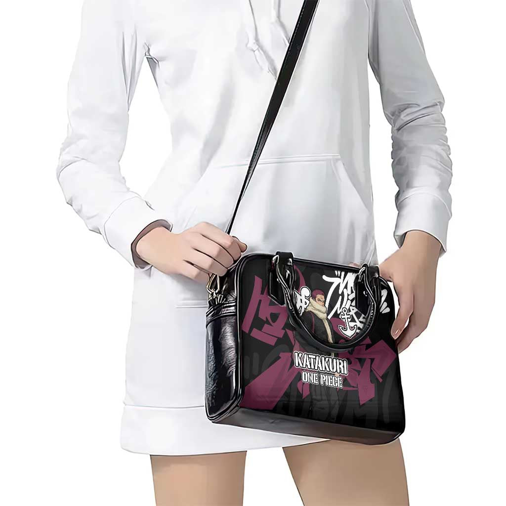 Charlotte Katakuri One Piece Shoulder Handbag Graffiti Street Art Anime Collage