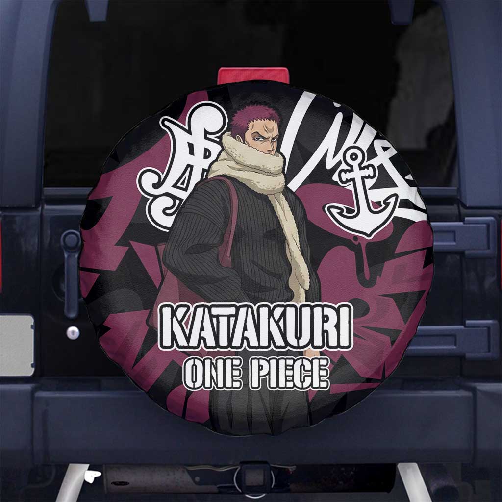 Charlotte Katakuri One Piece Spare Tire Cover Graffiti Street Art Anime Collage