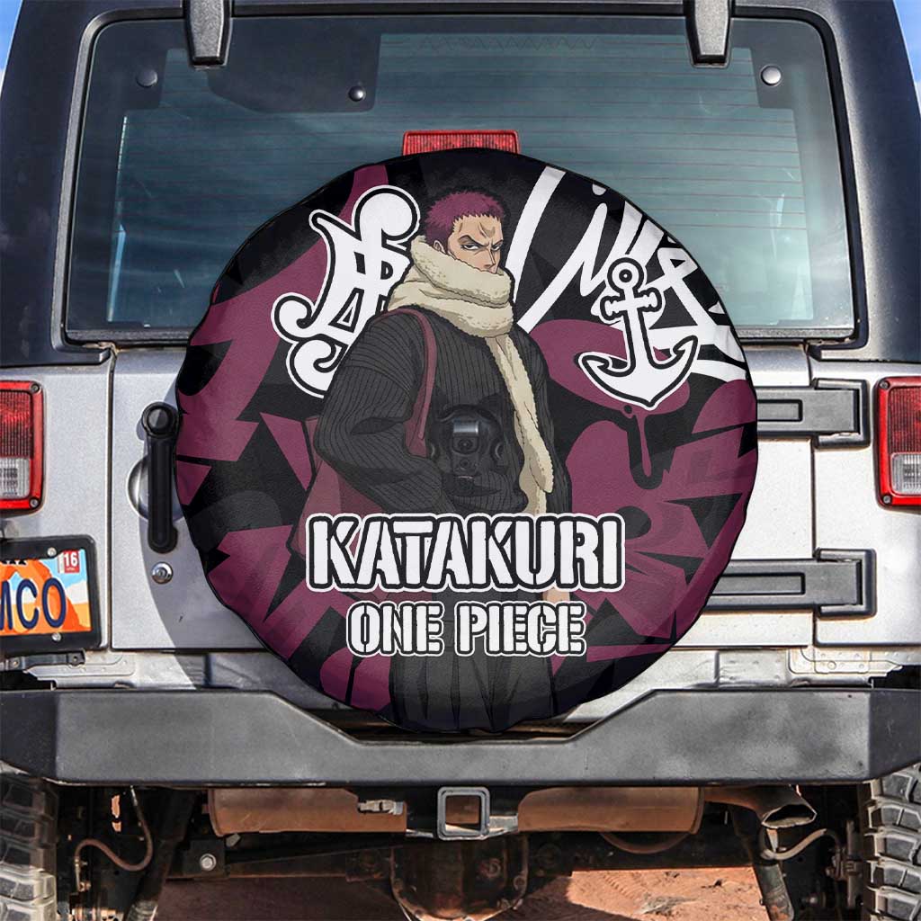 Charlotte Katakuri One Piece Spare Tire Cover Graffiti Street Art Anime Collage