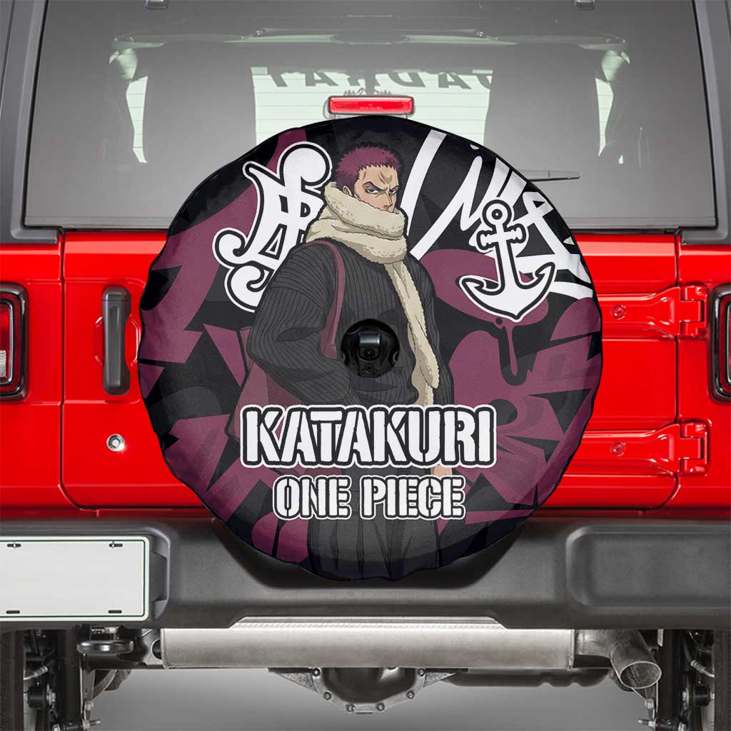 Charlotte Katakuri One Piece Spare Tire Cover Graffiti Street Art Anime Collage