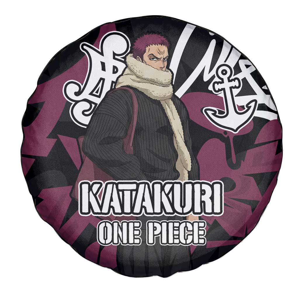 Charlotte Katakuri One Piece Spare Tire Cover Graffiti Street Art Anime Collage