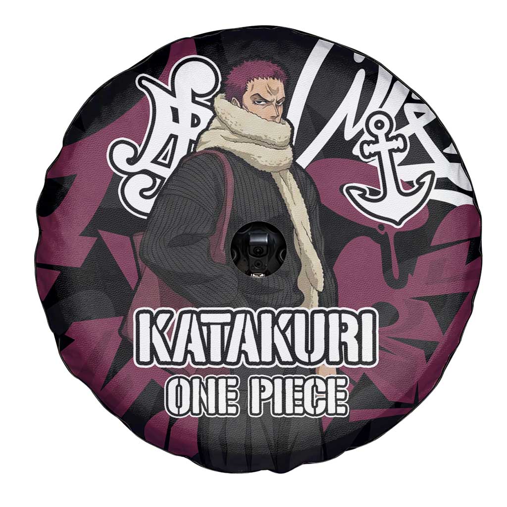 Charlotte Katakuri One Piece Spare Tire Cover Graffiti Street Art Anime Collage