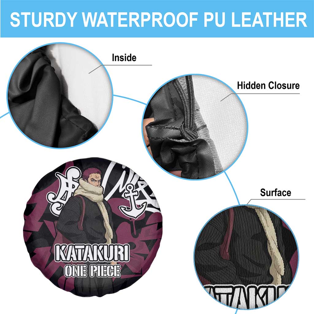 Charlotte Katakuri One Piece Spare Tire Cover Graffiti Street Art Anime Collage
