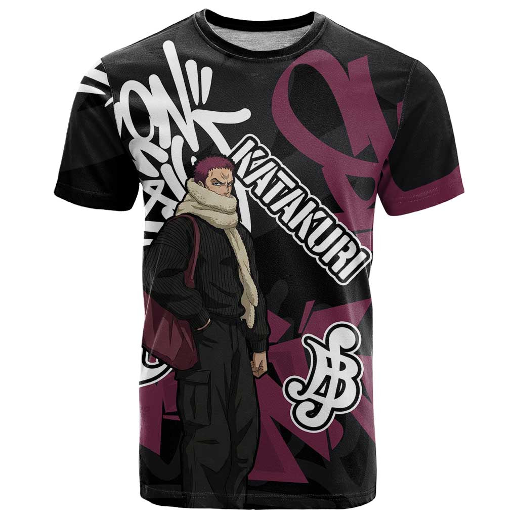 Charlotte Katakuri One Piece T Shirt Graffiti Street Art Anime Collage