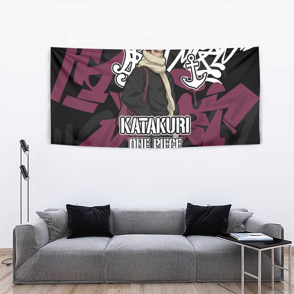 Charlotte Katakuri One Piece Tapestry Graffiti Street Art Anime Collage