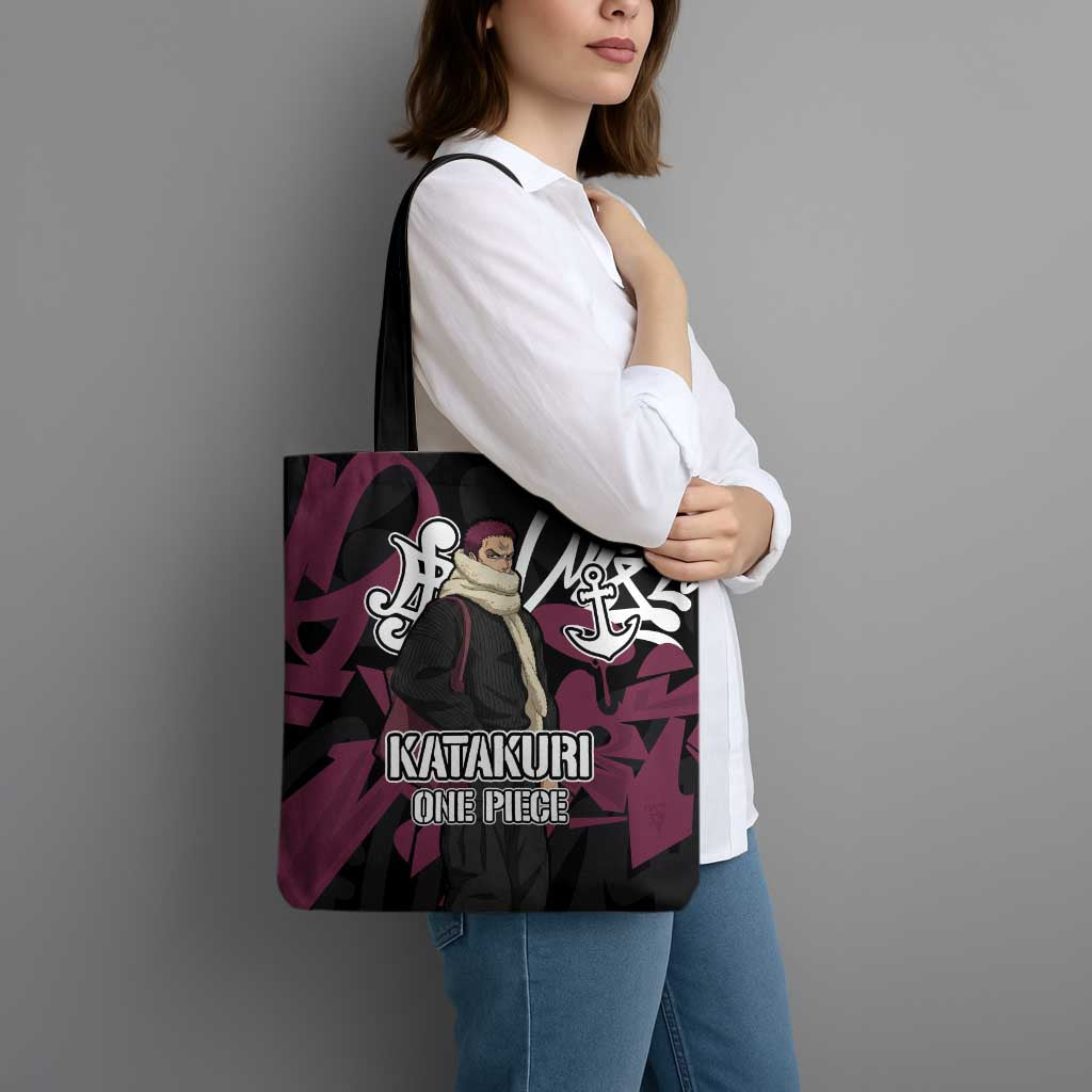 Charlotte Katakuri One Piece Tote Bag Graffiti Street Art Anime Collage