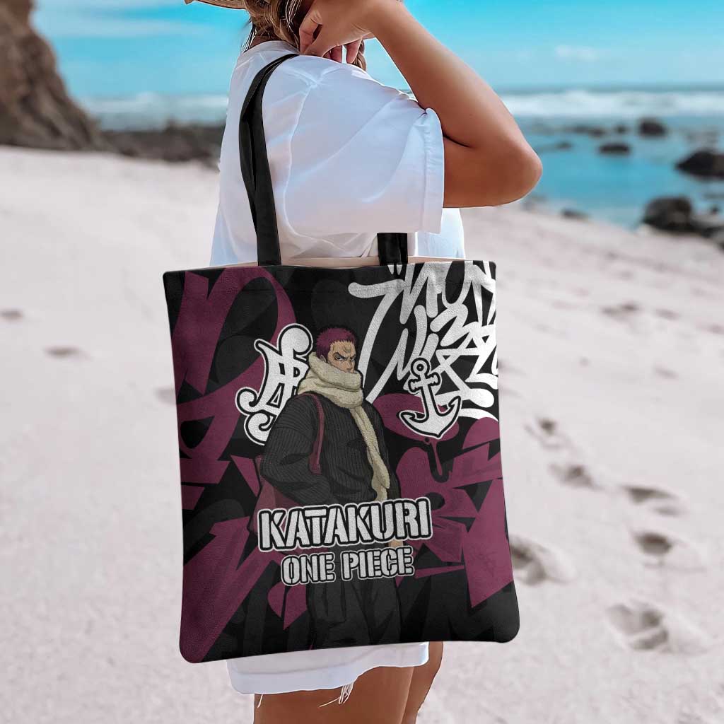 Charlotte Katakuri One Piece Tote Bag Graffiti Street Art Anime Collage
