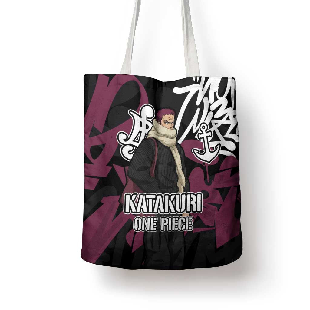Charlotte Katakuri One Piece Tote Bag Graffiti Street Art Anime Collage
