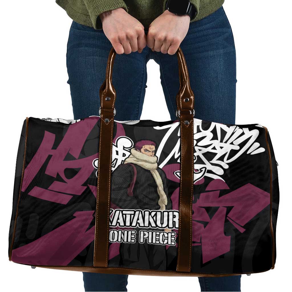 Charlotte Katakuri One Piece Travel Bag Graffiti Street Art Anime Collage