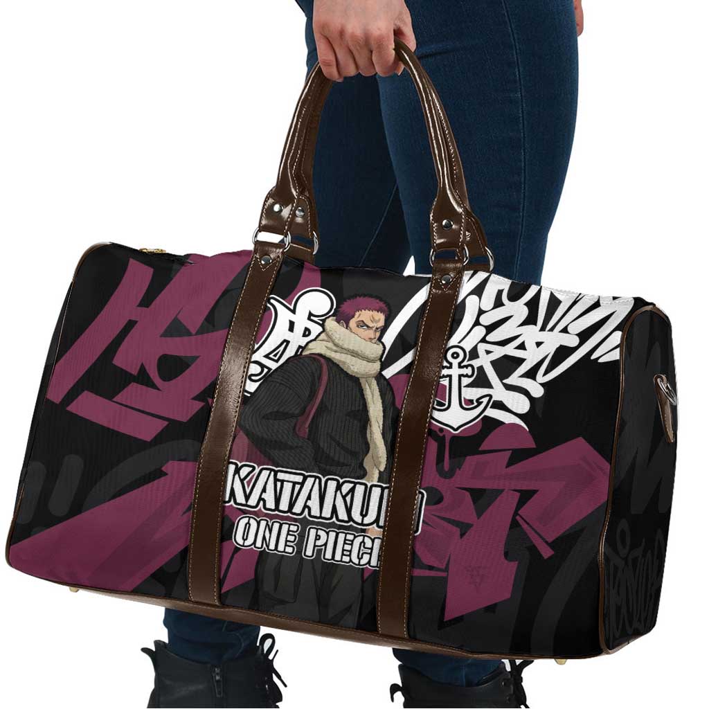 Charlotte Katakuri One Piece Travel Bag Graffiti Street Art Anime Collage