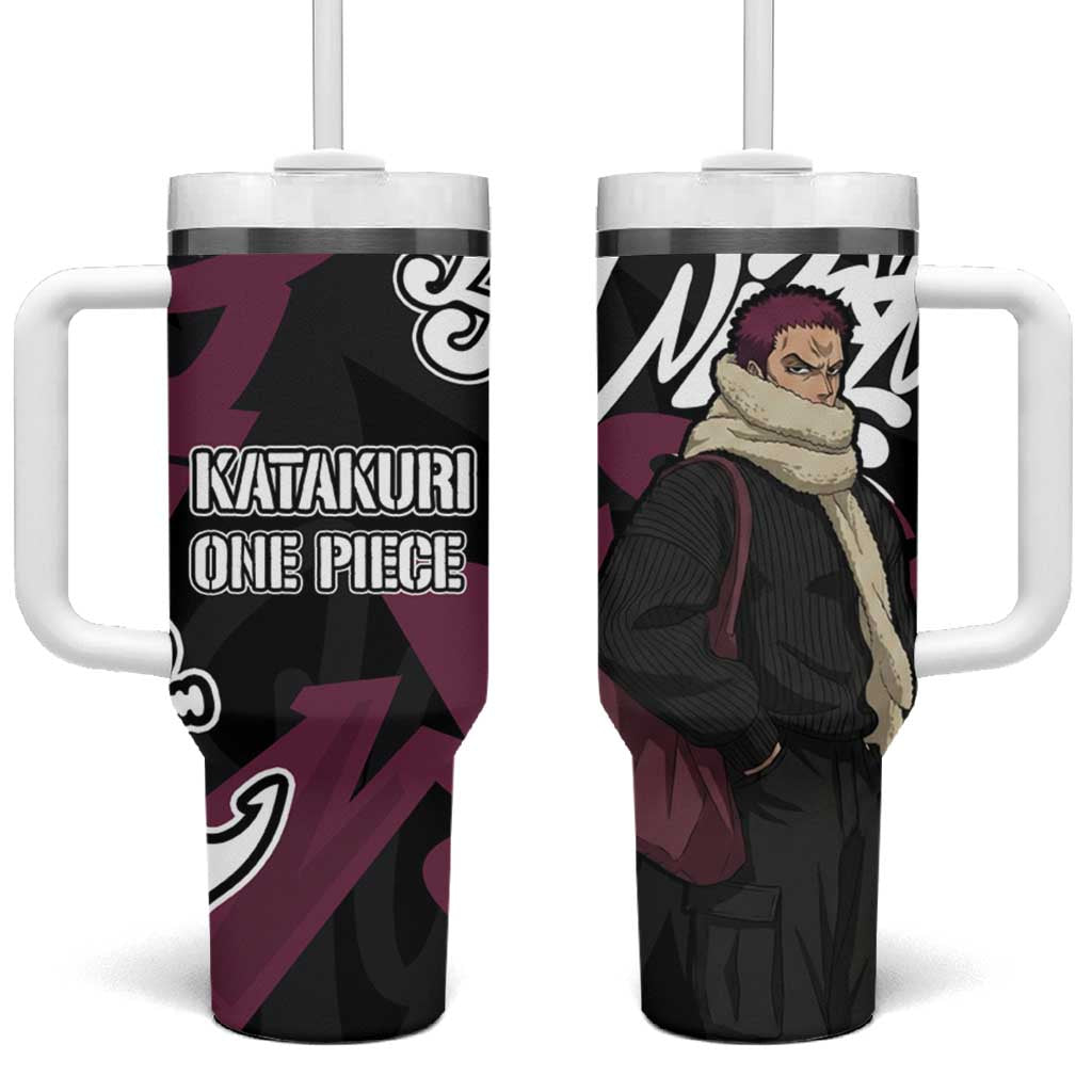 Charlotte Katakuri One Piece Tumbler With Handle Graffiti Street Art Anime Collage