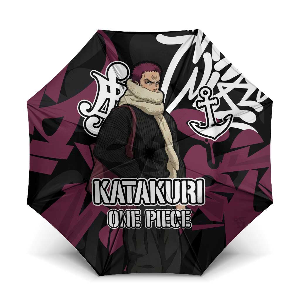 Charlotte Katakuri One Piece Umbrella Graffiti Street Art Anime Collage