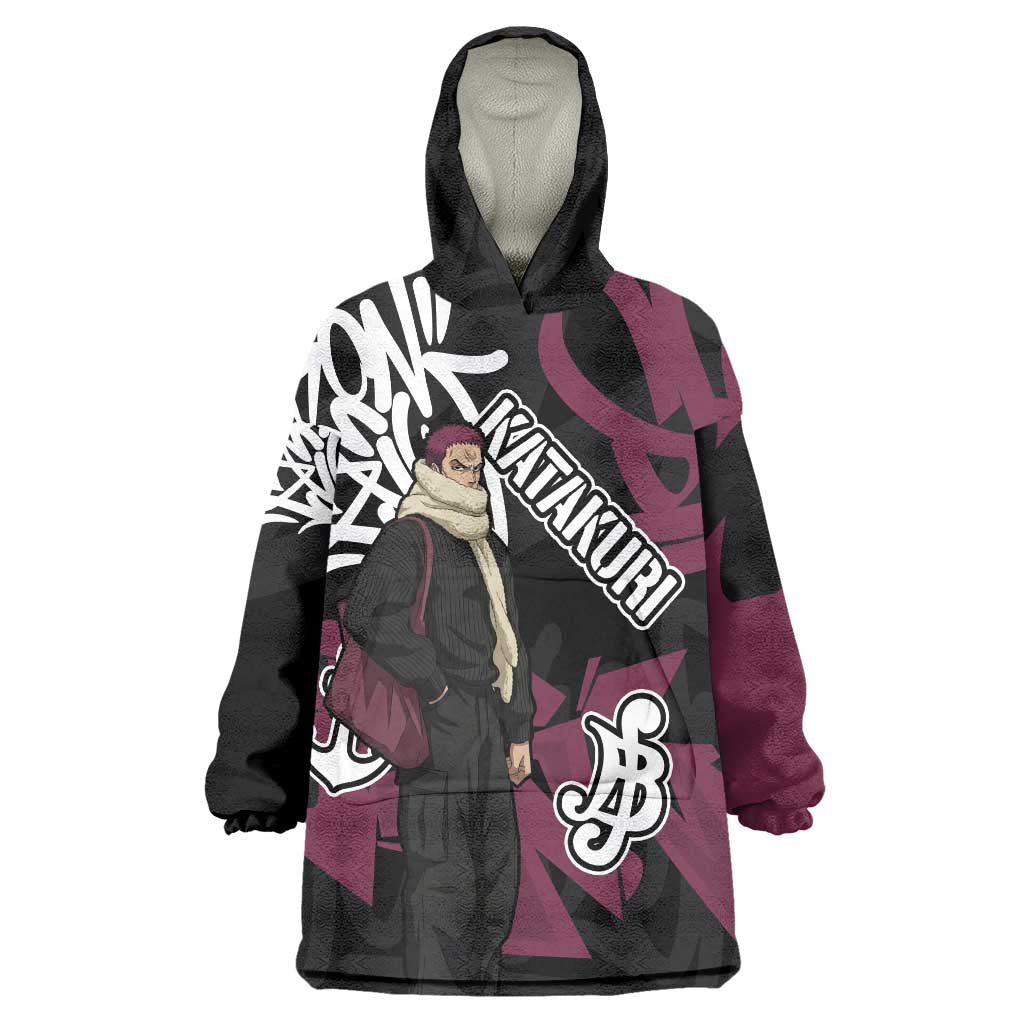 Charlotte Katakuri One Piece Wearable Blanket Hoodie Graffiti Street Art Anime Collage