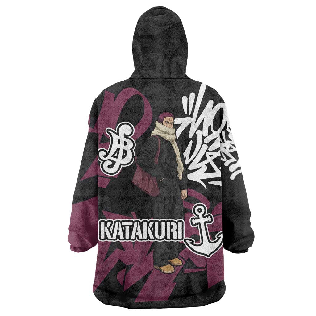 Charlotte Katakuri One Piece Wearable Blanket Hoodie Graffiti Street Art Anime Collage