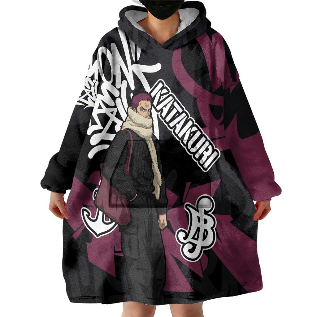 Charlotte Katakuri One Piece Wearable Blanket Hoodie Graffiti Street Art Anime Collage