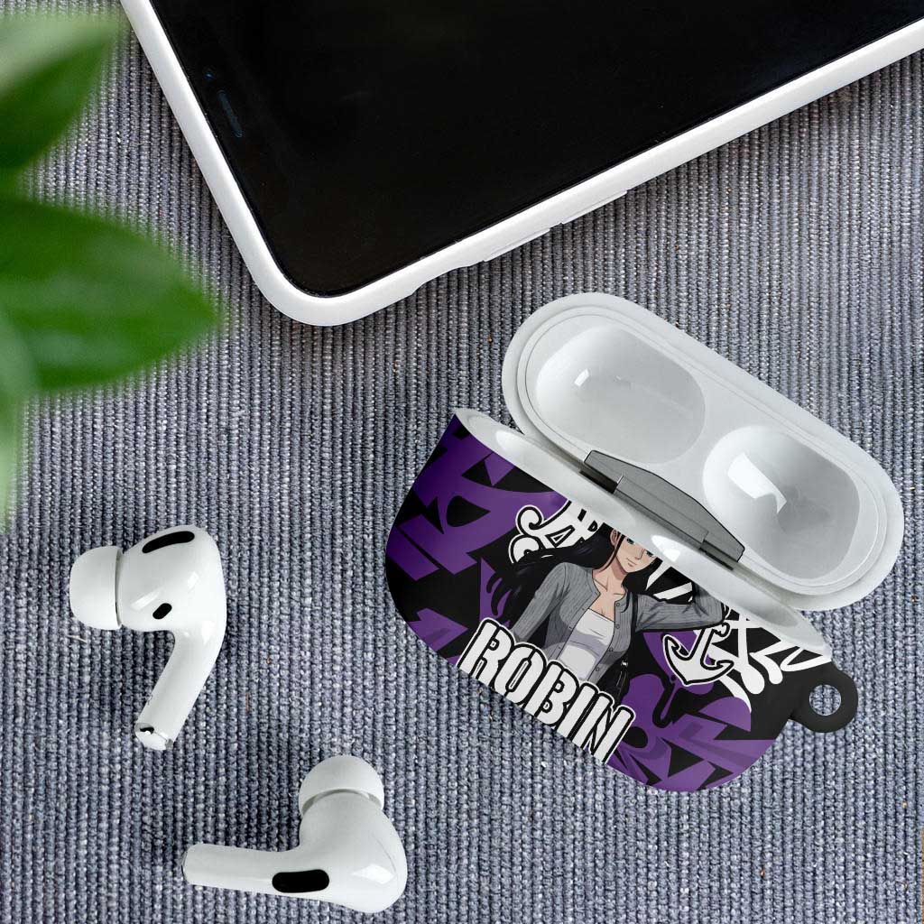 Nico Robin One Piece AirPods Case Graffiti Street Art Anime Collage